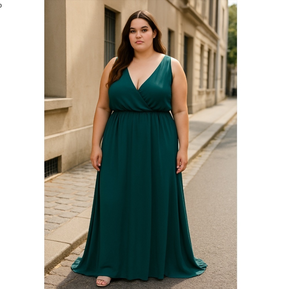 Show Me Your Mumu Kendall Maxi Dress Teal Green Women’s XX-Large